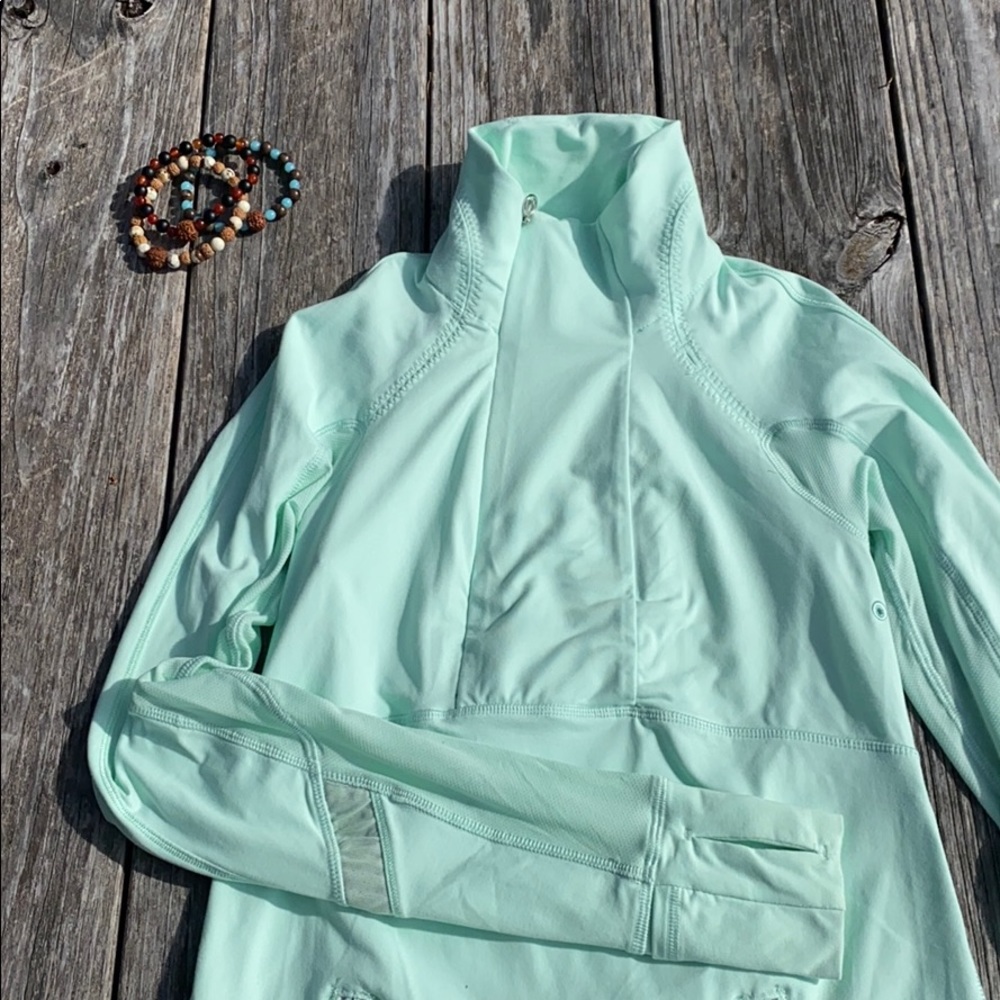 NWOT Lululemon 4 Run Toasty Tech Mint LS Reflectiv